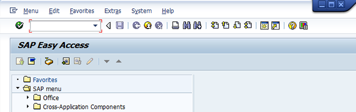 After a successful login, you are ready to work with SAP.