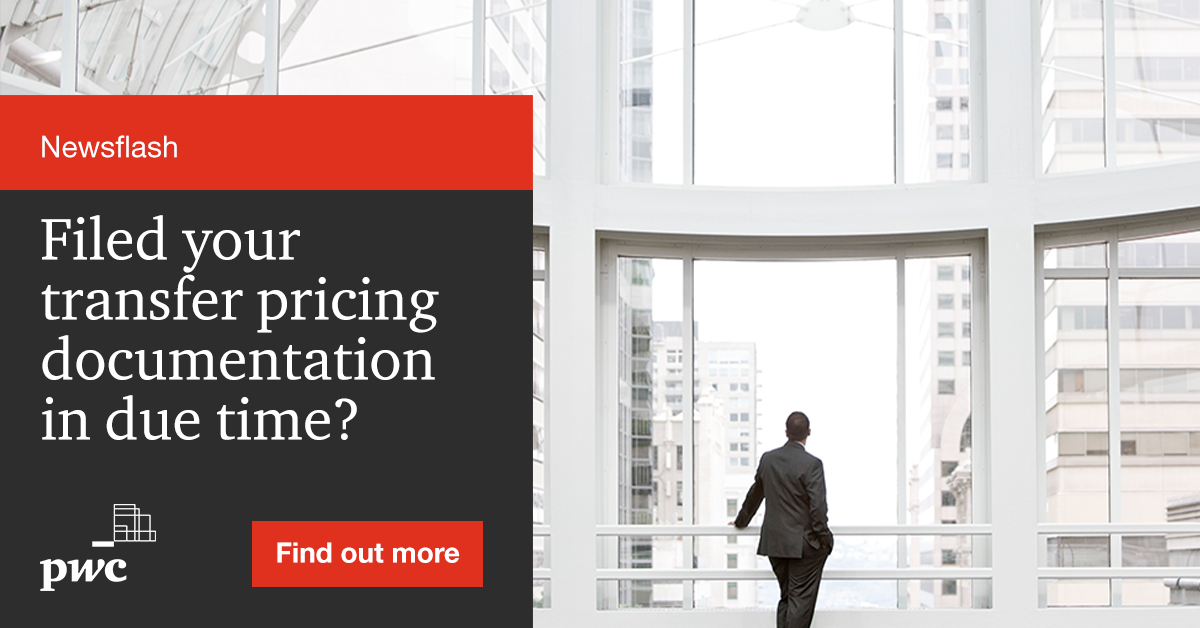 Filed Your Transfer Pricing Documentation In Due Time? | News PwC BE