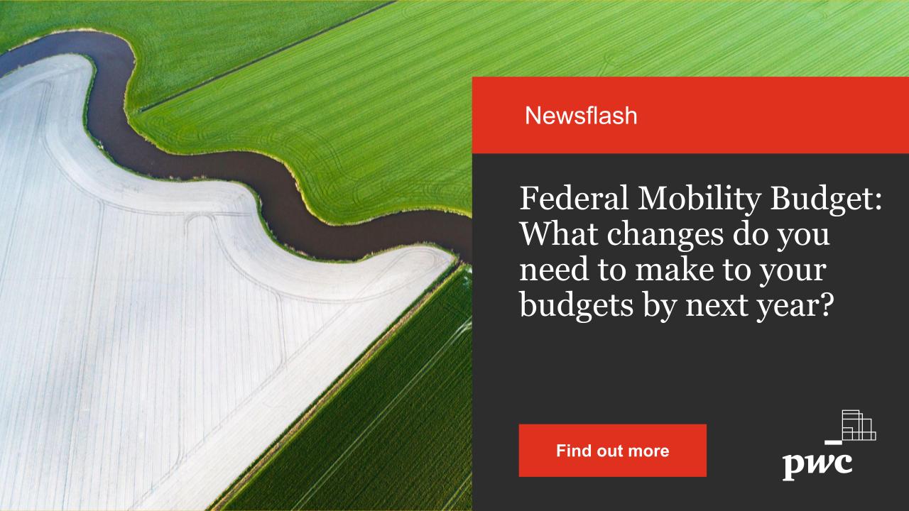 Federal Mobility Budget : What changes do you need to make to your ...