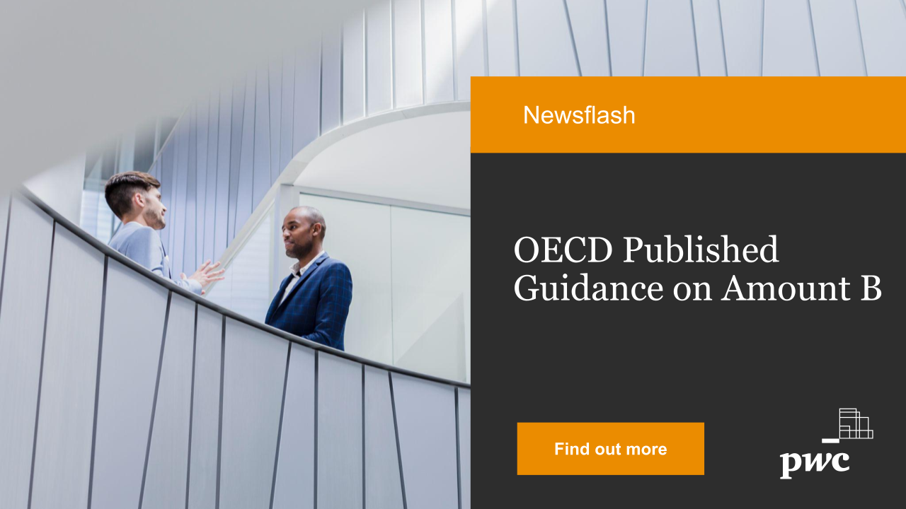 OECD Published Guidance On Amount B | News PwC BE